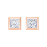 Classic Bezel Diamond Earrings