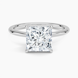 Classic Open Basket Four Claw Prong 1.5 mm Solitaire Engagement Ring