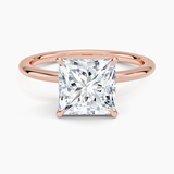 Classic Open Basket Four Claw Prong 1.5 mm Solitaire Engagement Ring
