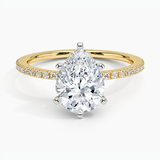 Classic Pavé Three-Quarter Coverage Diamond Engagement Ring