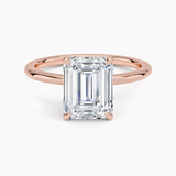 Classic Open Basket Four Claw Prong 1.5 mm Solitaire Engagement Ring