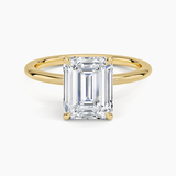 Classic Open Basket Four Claw Prong 1.5 mm Solitaire Engagement Ring