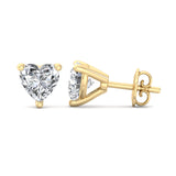 Three Prong Martini Diamond Earrings