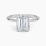 Classic Open Basket Four Claw Prong 1.5 mm Solitaire Engagement Ring