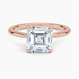 Classic Open Basket Four Claw Prong 1.5 mm Solitaire Engagement Ring