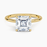 Classic Open Basket Four Claw Prong 1.5 mm Solitaire Engagement Ring