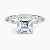 Classic Open Basket Four Claw Prong 1.5 mm Solitaire Engagement Ring