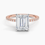 Classic Pavé Three-Quarter Coverage Diamond Engagement Ring