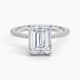 Classic Pavé Three-Quarter Coverage Diamond Engagement Ring
