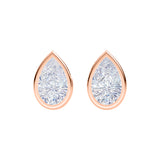 Classic Bezel Diamond Earrings