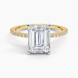 Classic Pavé Three-Quarter Coverage Diamond Engagement Ring