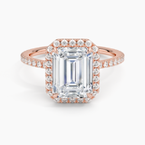 Halo with Pavé Stones Diamond Engagement Ring