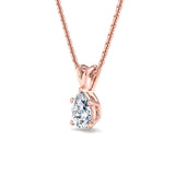 Classic Split Bail Diamond Pendant Necklace
