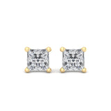 Four-Prong Diamond Earrings