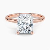 Classic Open Basket Four Claw Prong 1.8 mm Solitaire Engagement Ring