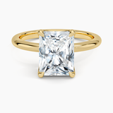 Classic Open Basket Four Claw Prong 1.8 mm Solitaire Engagement Ring