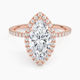Halo with Pavé Stones Diamond Engagement Ring