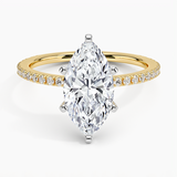 Classic Pavé Three-Quarter Coverage Diamond Engagement Ring