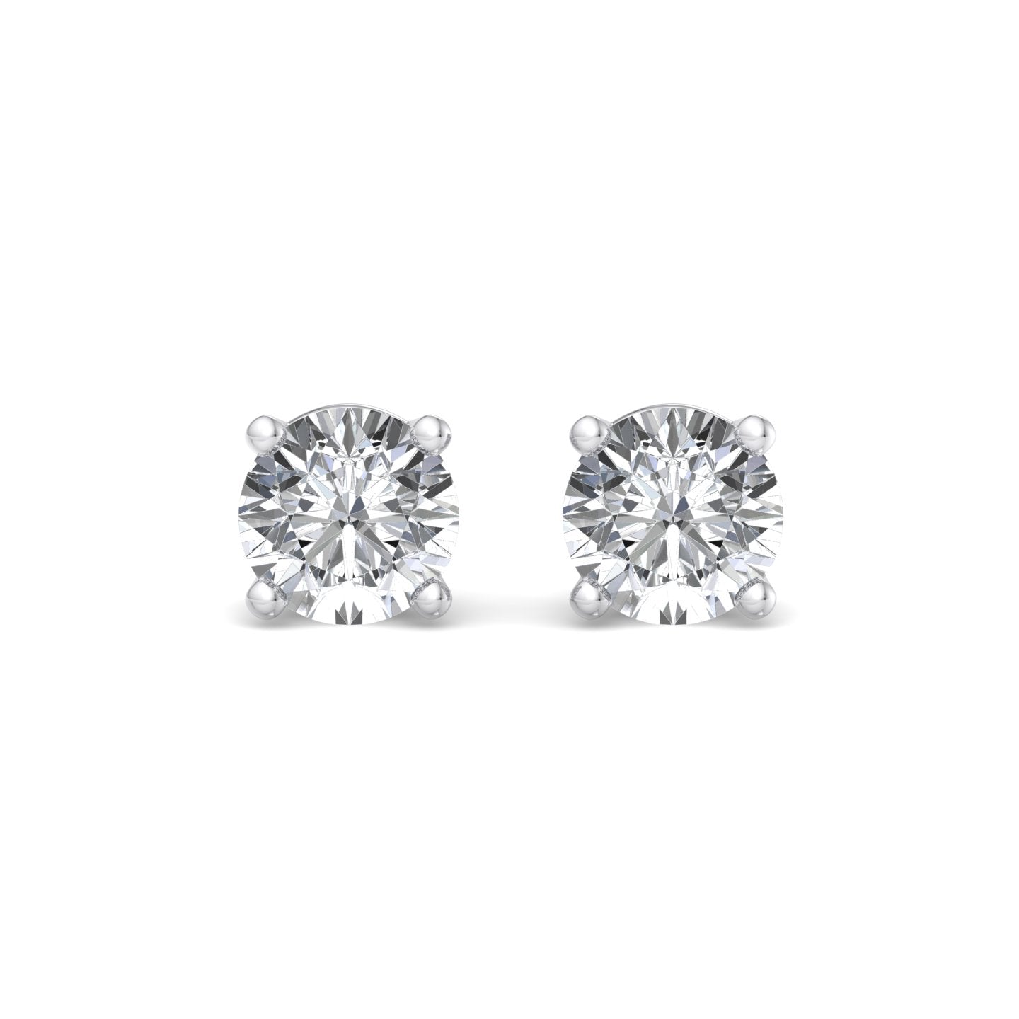 Four-Prong Diamond Earrings