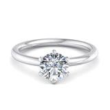 Six-Prong Comfort Fit 1.5 mm Solitaire Engagement Ring