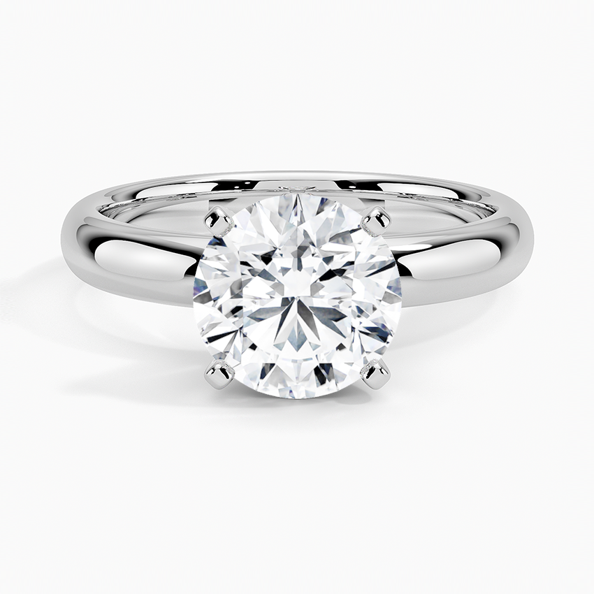 Comfort Fit 3.0 mm Solitaire Engagement Ring