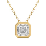 Classic Bezel Diamond Pendant Necklace