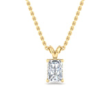 Classic Split Bail Diamond Pendant Necklace