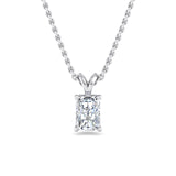 Classic Split Bail Diamond Pendant Necklace