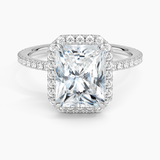 Halo with Pavé Stones Diamond Engagement Ring