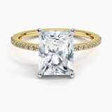 Classic Pavé Half-Coverage Diamond Engagement Ring