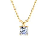 Classic Split Bail Diamond Pendant Necklace