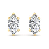 Four-Prong Screw Back Diamond Earrings