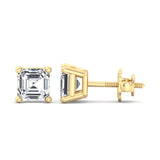 Four-Prong Screw Back Diamond Earrings