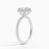 Halo with Pavé Stones Diamond Engagement Ring