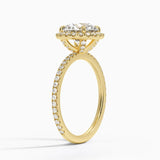 Halo with Pavé Stones Diamond Engagement Ring