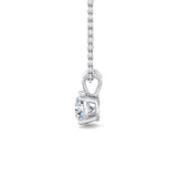 Classic Split Bail Diamond Pendant Necklace