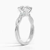 Twisted Vine Solitaire Engagement Ring