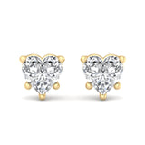 Four-Prong Screw Back Diamond Earrings