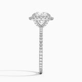 Halo with Pavé Stones Diamond Engagement Ring