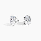 Four-Prong Screw Back Diamond Earrings