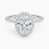 Halo with Pavé Stones Diamond Engagement Ring