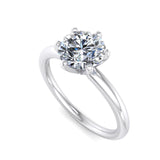 Six-Prong Comfort Fit 1.5 mm Solitaire Engagement Ring