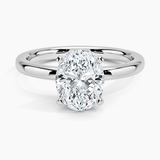 Four-Prong Comfort Fit 2.0 mm Solitaire Engagement Ring