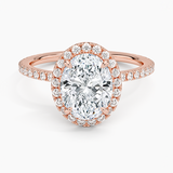 Halo with Pavé Stones Diamond Engagement Ring