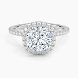 Halo with Pavé Stones Diamond Engagement Ring