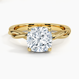 Twisted Vine Solitaire Engagement Ring