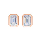 Classic Bezel Diamond Earrings