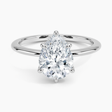 Classic Open Basket Six Claw Prong 1.5 mm Solitaire Engagement Ring