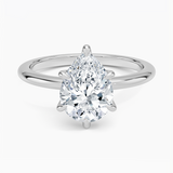 Classic Open Basket Six Claw Prong 1.8 mm Solitaire Engagement Ring