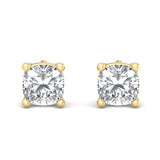 Four-Prong Screw Back Diamond Earrings